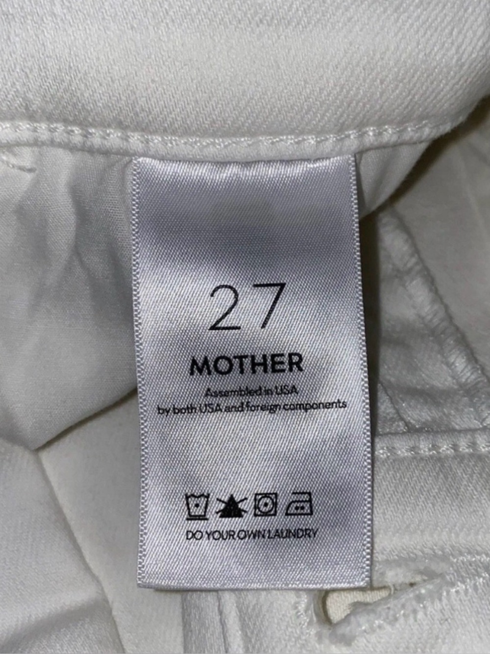 NWT💕MOTHER The Hustler High Waist Fray Hem Ankle Color:Fairest Of Them All - Picture 15 of 15
